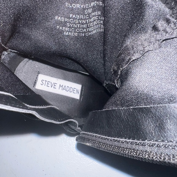 Steve Madden Elory Womens Black Block Heel Ankle Boots Booties Size 9m ELRY01S1 - Picture 11 of 11